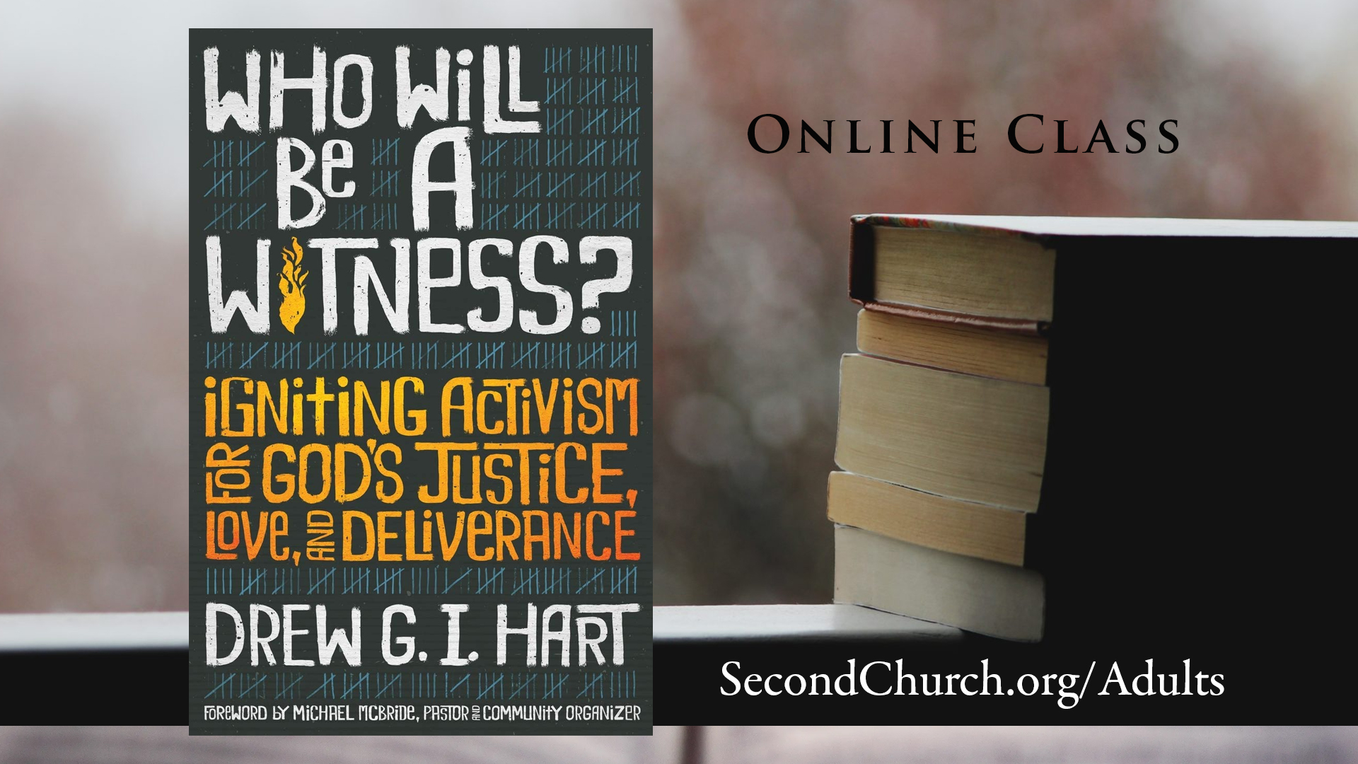 Who Will Be A Witness? Igniting Activism for God's Justice, Love, and Deliverance
Online Book Study
